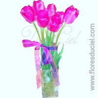 Jarro Tulipanes